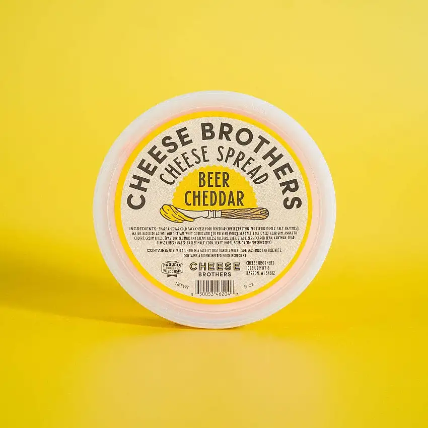 Cheese Brothers Beer Cheddar Cheese Spread, Wisconsin