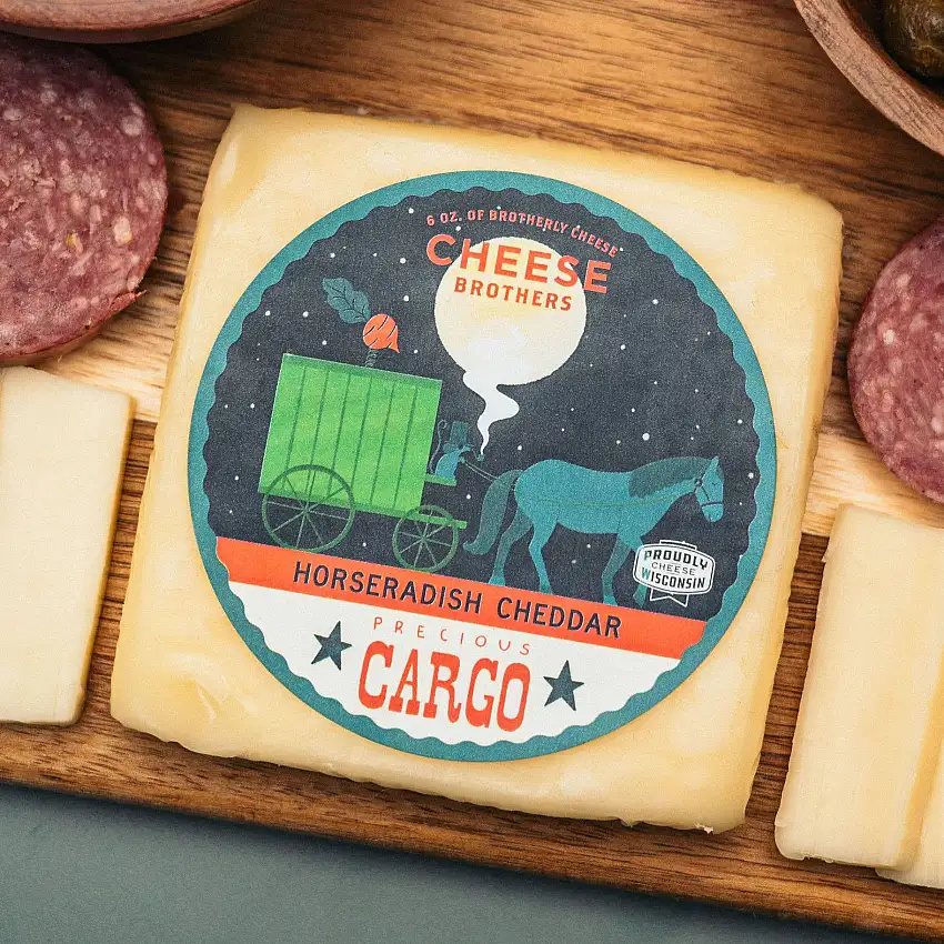 Cheese Brothers 'Precious Cargo' Horseradish Cheddar, Wisconsin