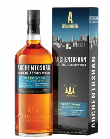 Auchentoshan Single Malt Scotch Three Wood 750ML