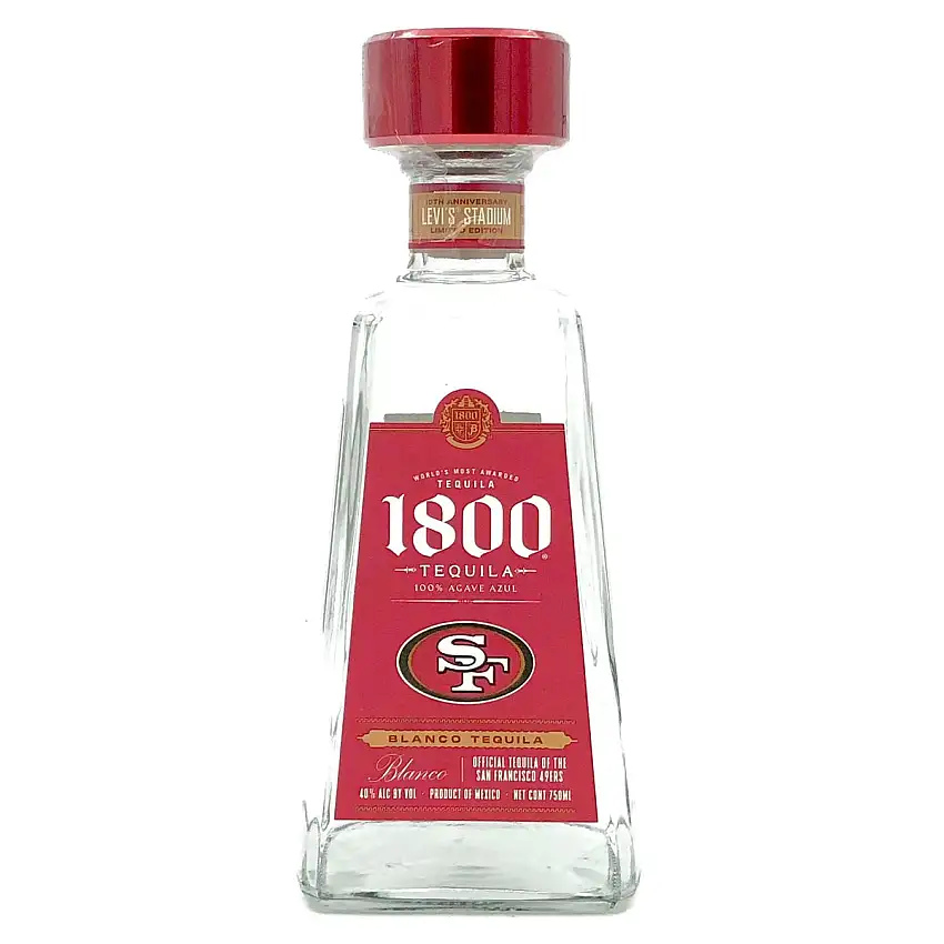 1800® Blanco San Francisco 49ers Limited Edition Tequila