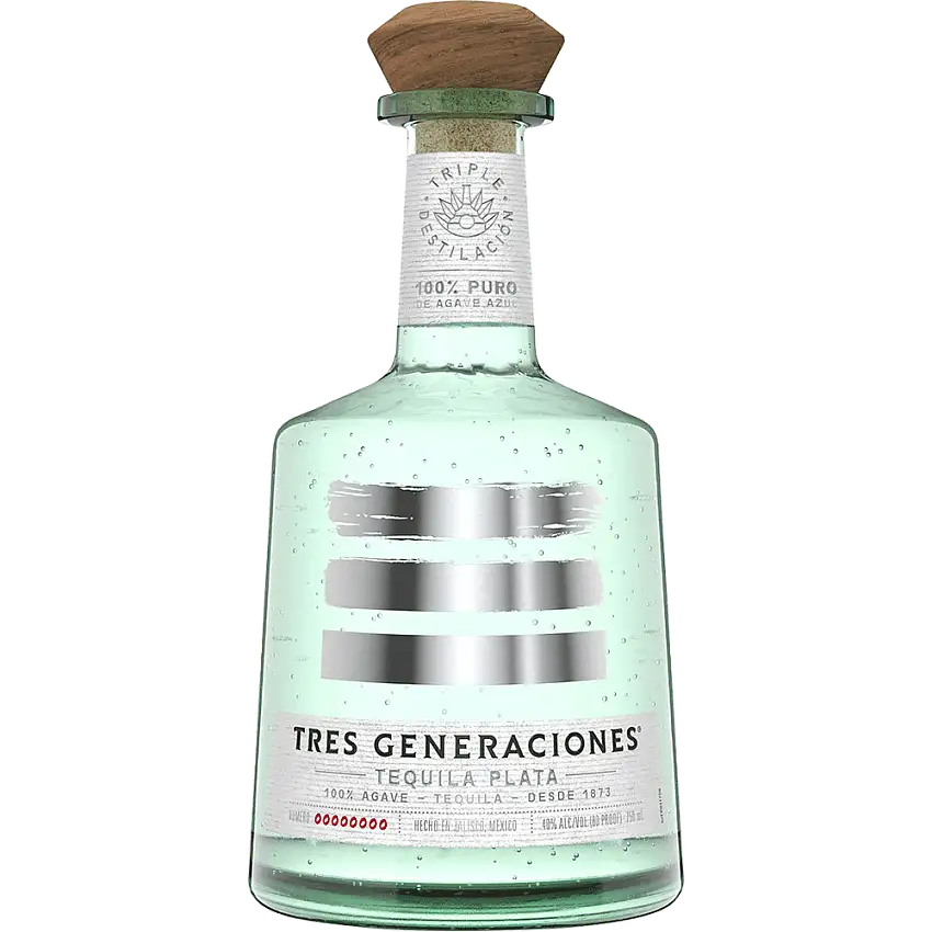 Tres Generaciones Tequila Plata 80 W 2 Glasses 750Ml