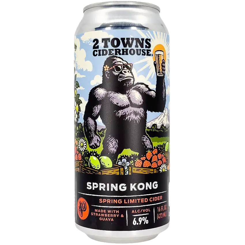 2 Towns Ciderhouse 'Spring Kong' Guava Cider, Oregon