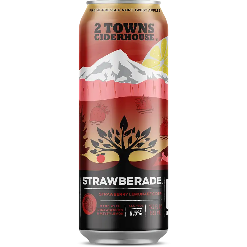 2 Towns Ciderhouse 'Strawberade' Strawberry - Lemonade Cider, Oregon