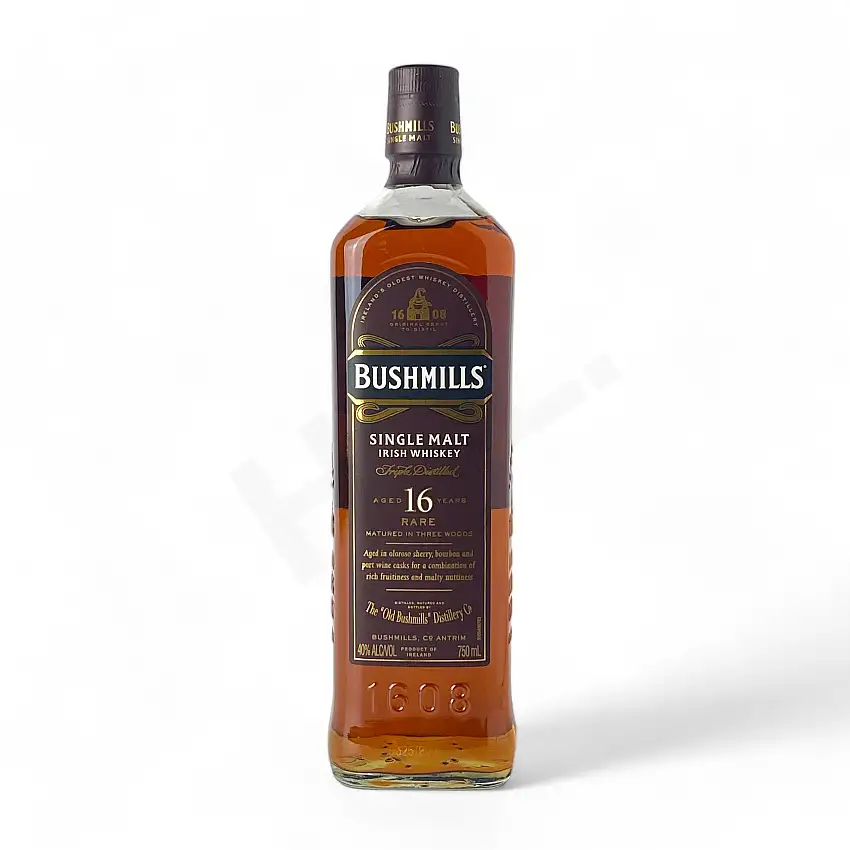 Bushmills 16 Year Old Single Malt Irish Whiskey Old Bottle 750ml