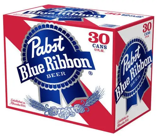 Pabst Brewing Company Blue Ribbon Beer-30 pack 12 oz. Can