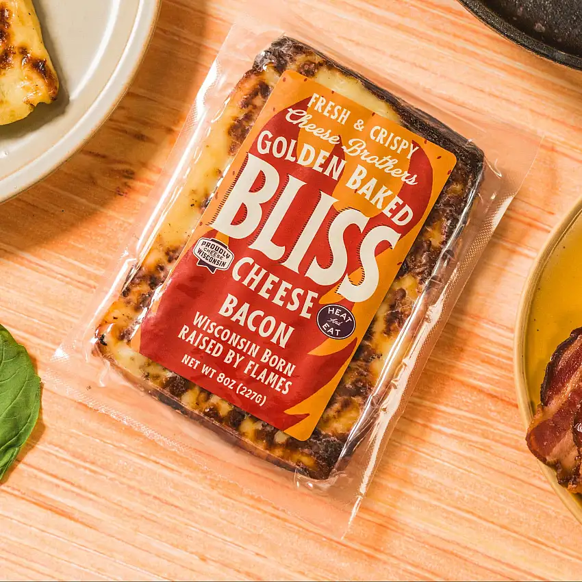 Cheese Brothers 'Golden' Baked Bliss Bacon Cheese, Wisconsin