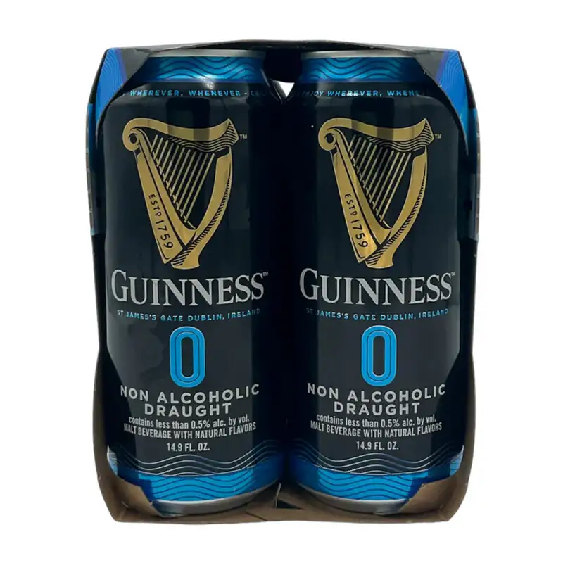 Guinness Zero Non-Alcoholic Draught 4pk Can