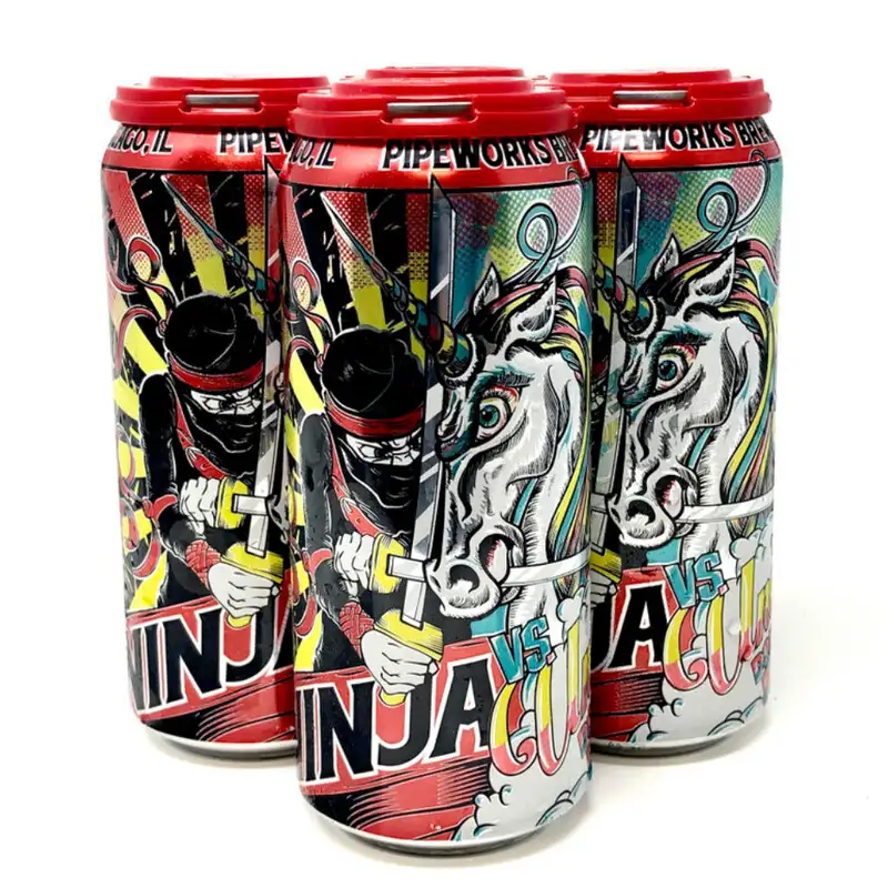Pipeworks Ninja vs. Unicorn Double IPA 4pk Can