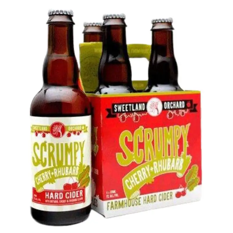 Sweetland Orchard Cherry Rhubarb Hard Cider 4pk