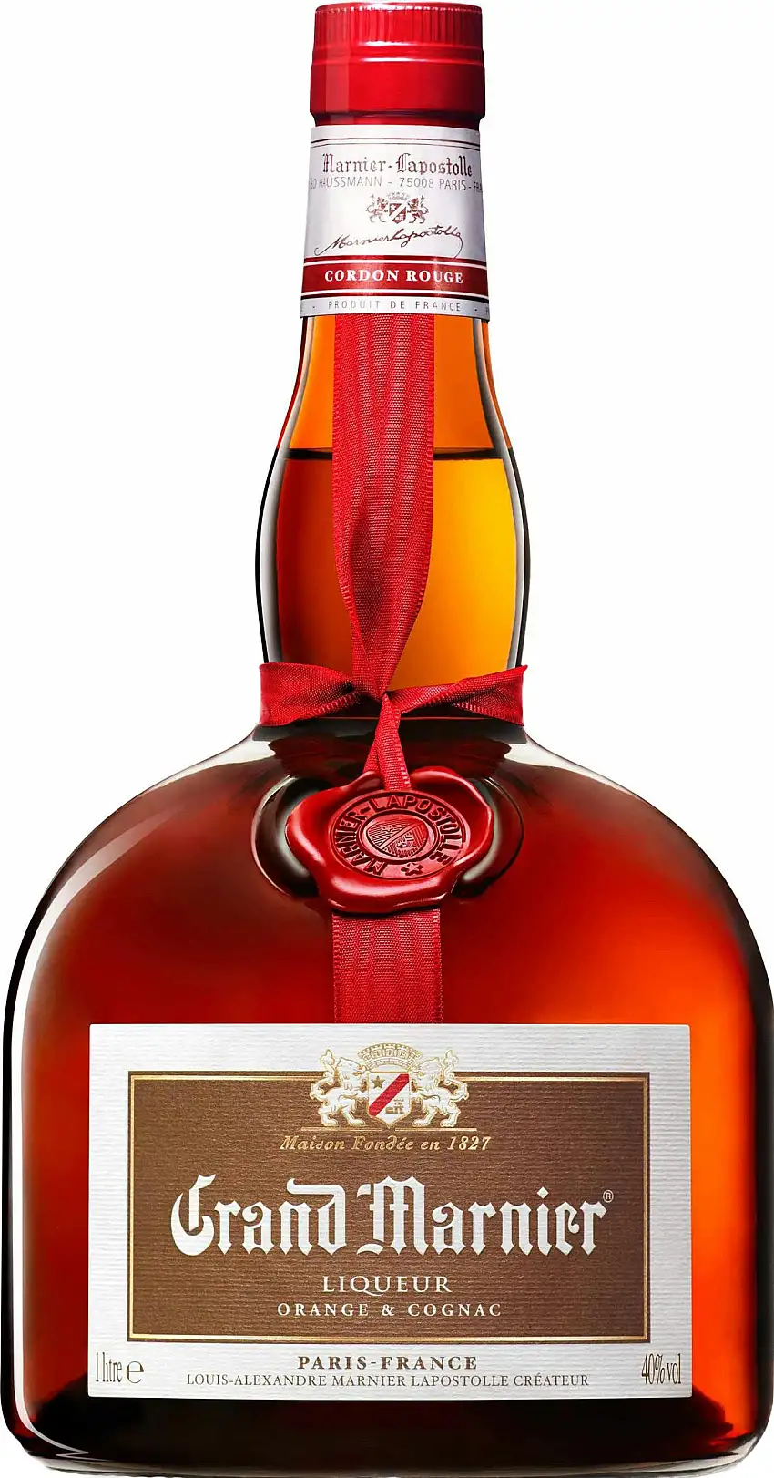 Grand Marnier Cognac Orange Liqueur Cordon Rouge 80 1L