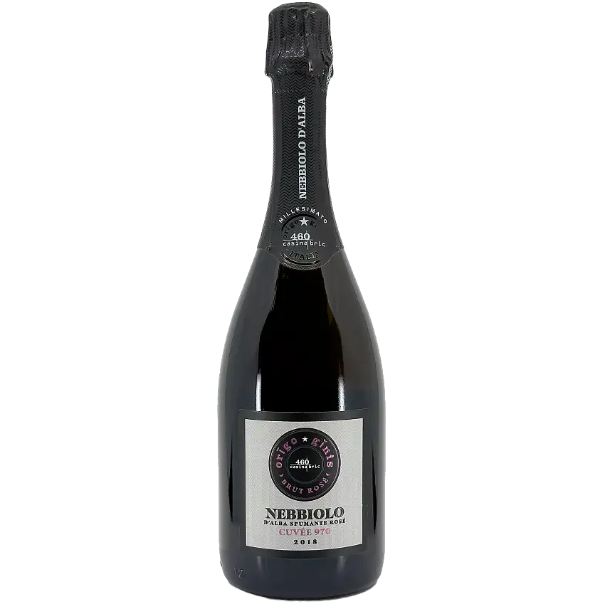 460 Casina Bric Origo Ginis 'Cuvee 970' Nebbiolo d'Alba Spumante Rose, Piedmont, Italy