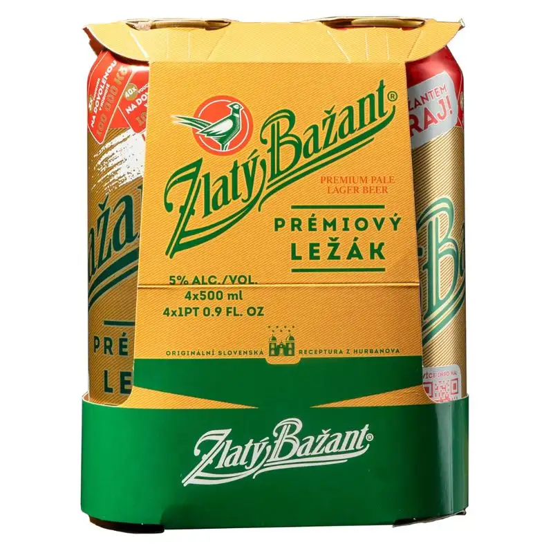 Zlaty Bazant Golden Pheasant Czech Lager 4pk Can