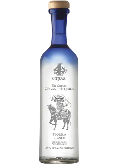 4 Copas Organic Blanco Tequila 750ml