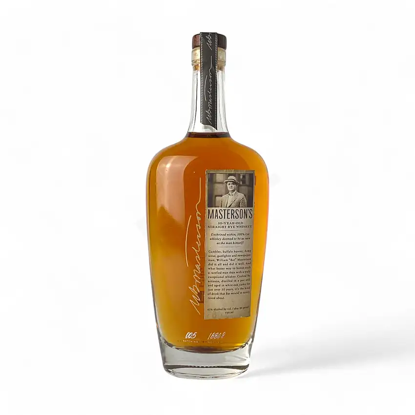 Masterson's 10 Year Old Straight Rye Whisky 750ml