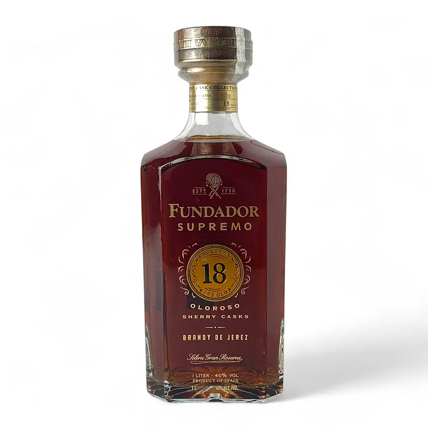 Fundador Supremo Oloroso Sherry Casks 18 Year Old Brandy de Jerez 1L