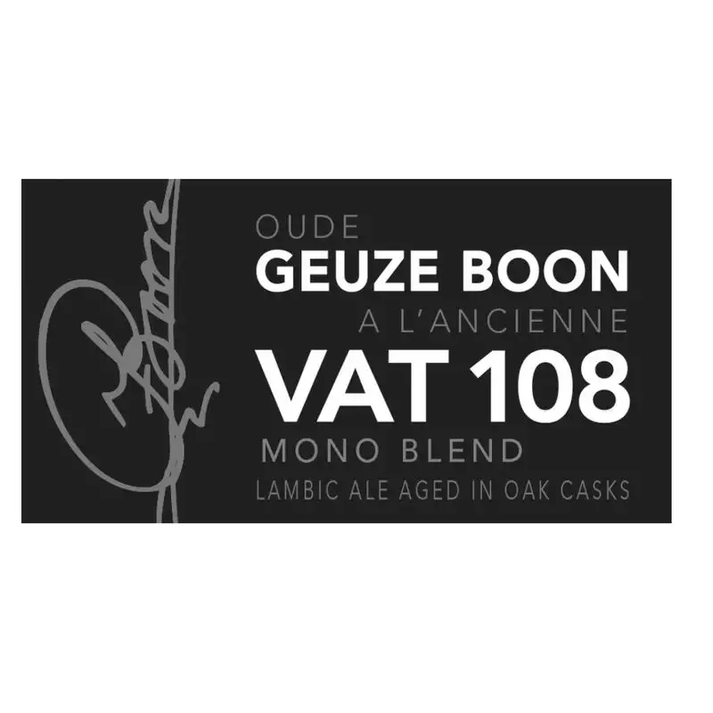 Boon Oude Geuze Boon à L'Ancienne VAT 108 Mono Blend 2016 12.7oz Bottle
