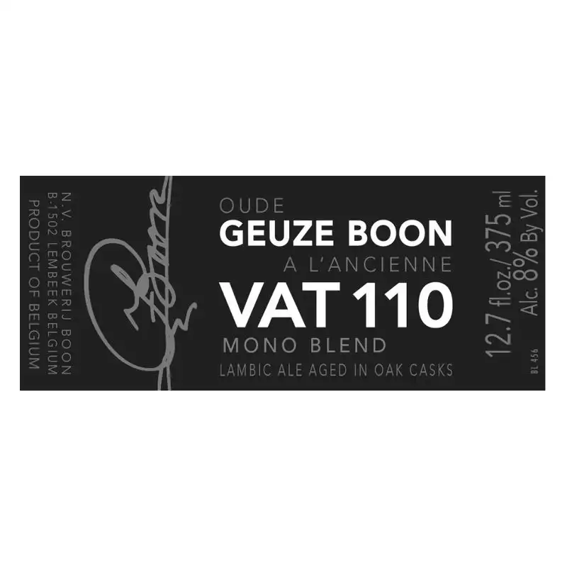Boon Oude Geuze Boon à L'Ancienne VAT 110 Mono Blend 2016 12.7oz Bottle
