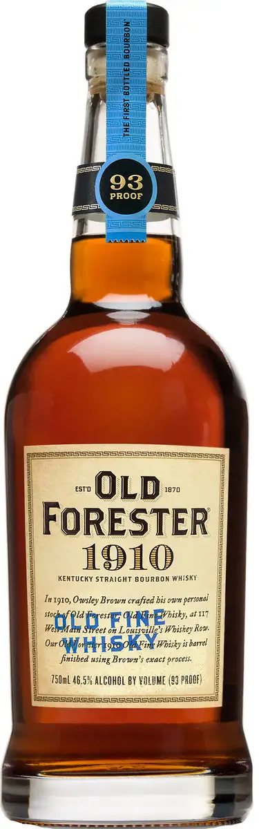 Old Forester Kentucky Straight Bourbon Whiskey 1910 Old Fine Whisky 750mL