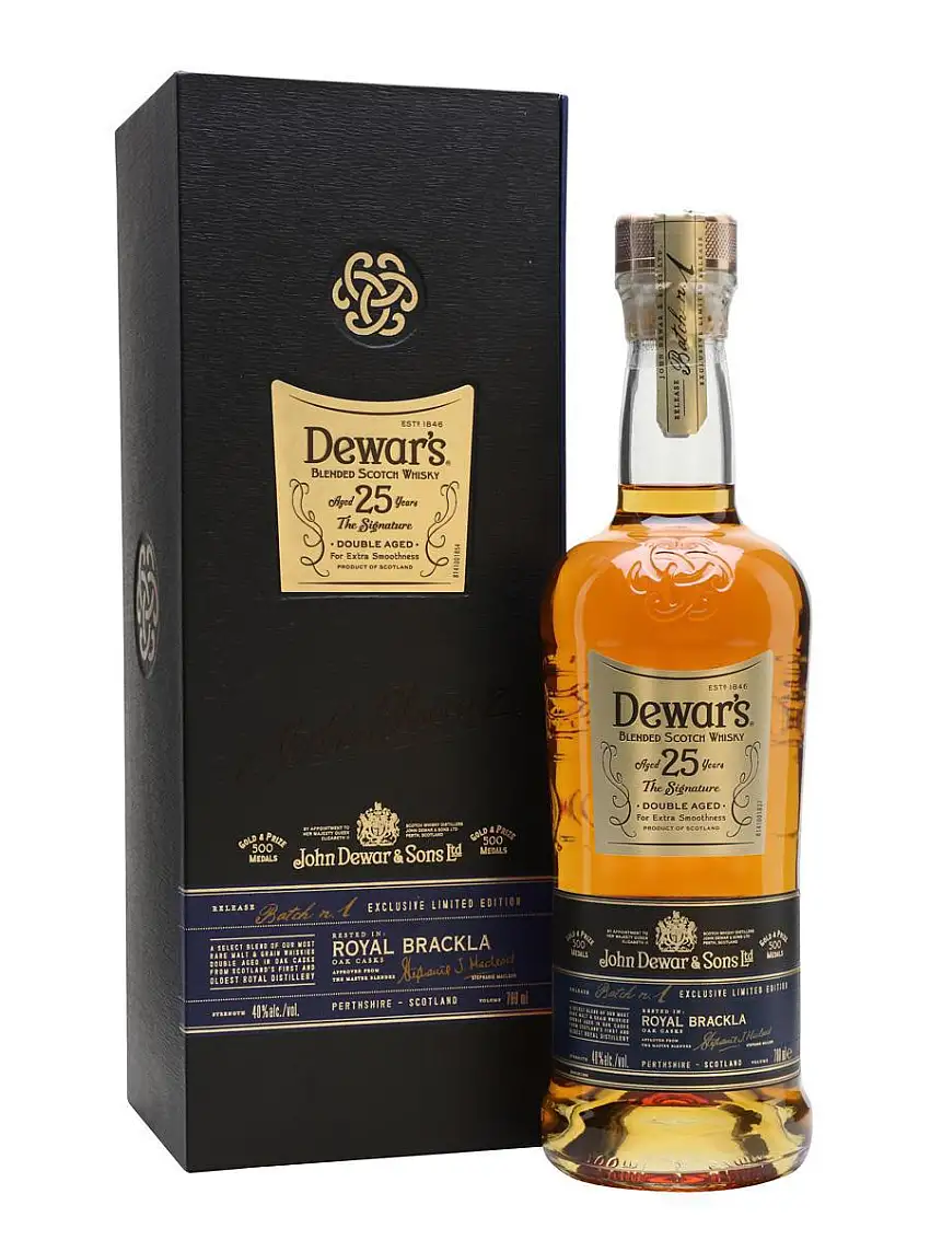 Dewar's Blended Scotch Whisky 25 Year Double Aged