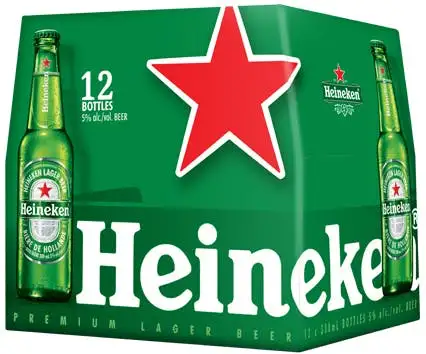 Heineken Lager-12 pack 12 oz. Bottle