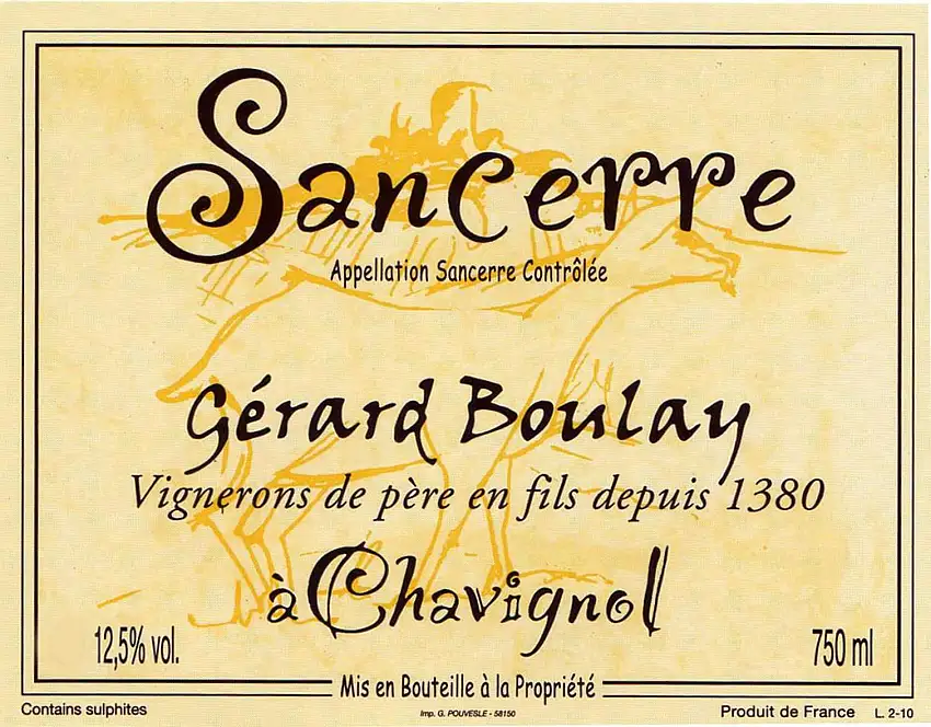 Domaine Gérard Boulay Sancerre Chavignol 2020-750ml