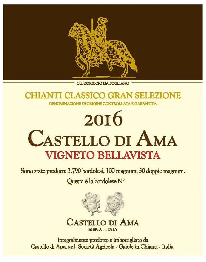Castello di Ama Chianti Classico Vigneto Bellavista 2016-750ml