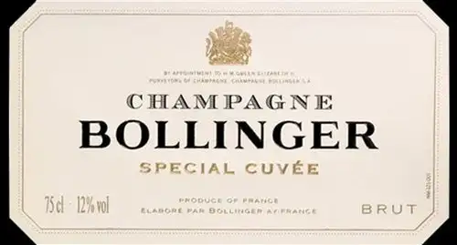 Bollinger Brut Champagne Special Cuvee