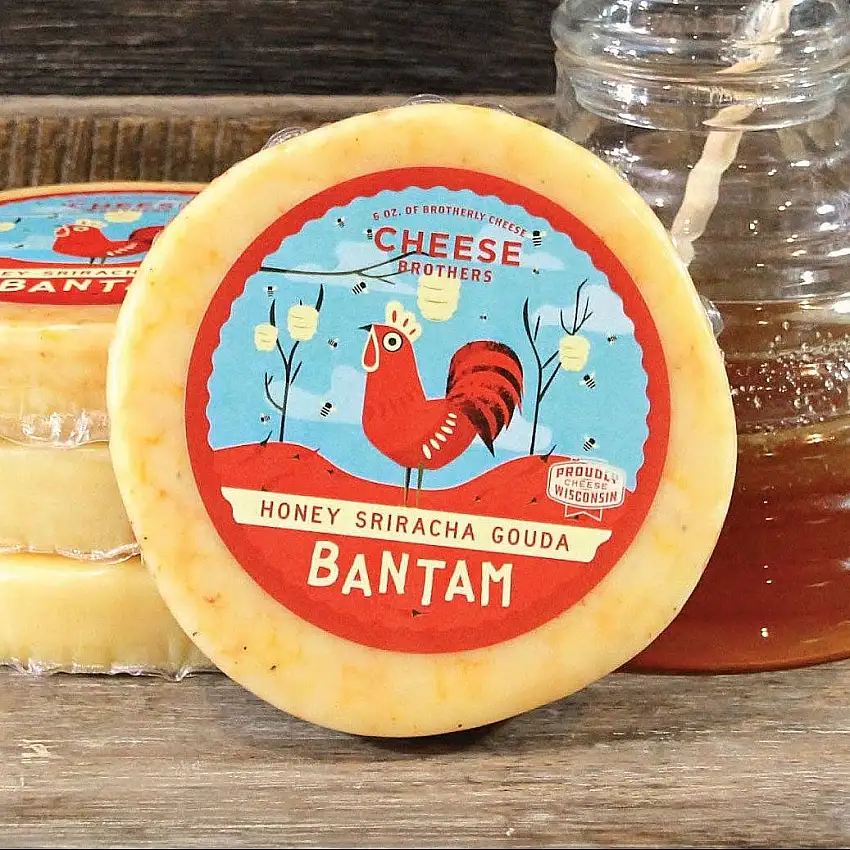 Cheese Brothers 'Bantam' Honey Sriracha Gouda, Wisconsin