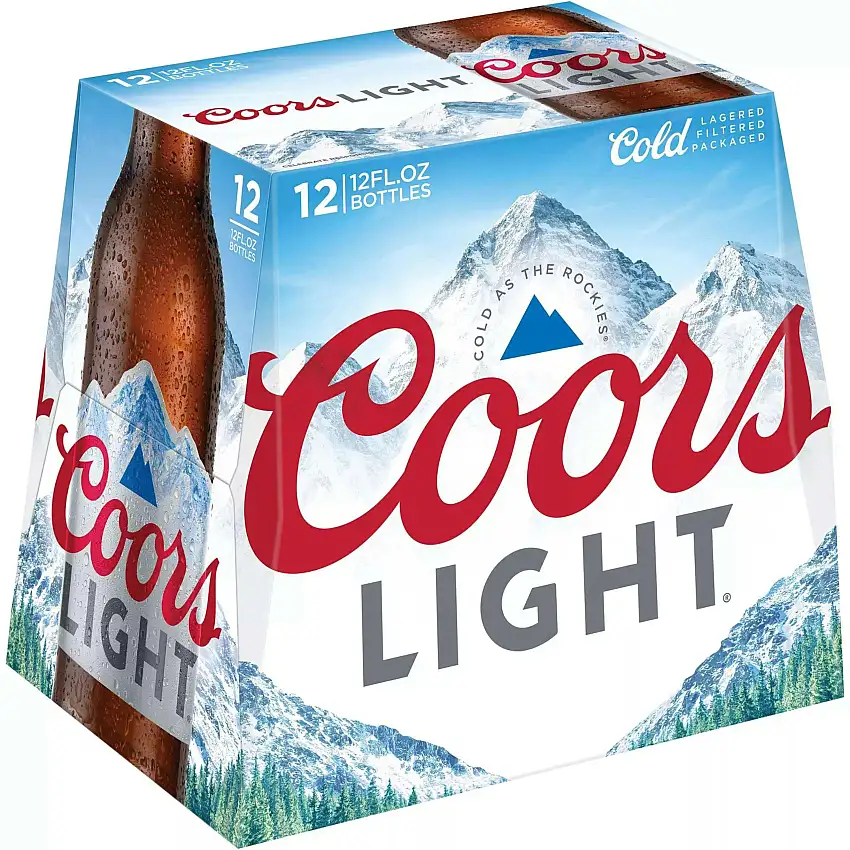 Coors Light-12 pack 12 oz. Bottle