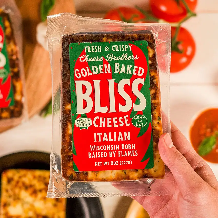 Cheese Brothers 'Golden' Baked Bliss Italian Cheese, Wisconsin
