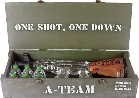 A-Team AK47 with Grenades Decanter Vodka 750ml