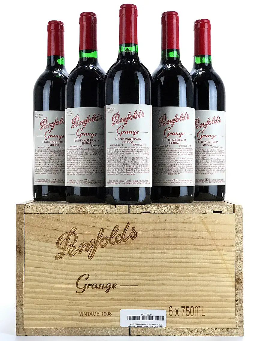1998 Penfolds, Grange Hermitage, South Australia, Case of 6 Btls