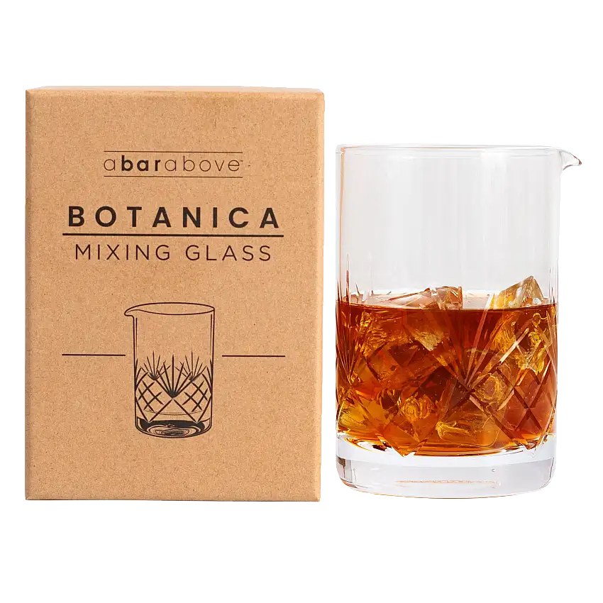 A Bar Above Craft Cocktail Mixing Glass, Botanica Print