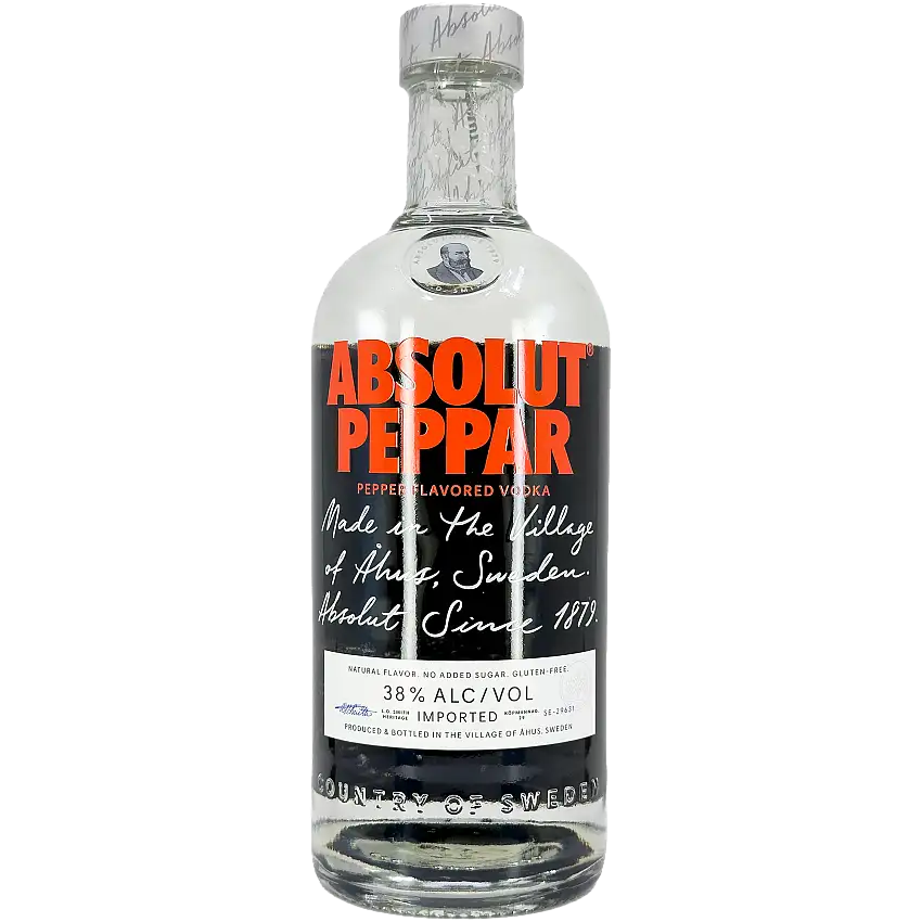 Absolut Peppar Pepper Flavored Vodka, Sweden