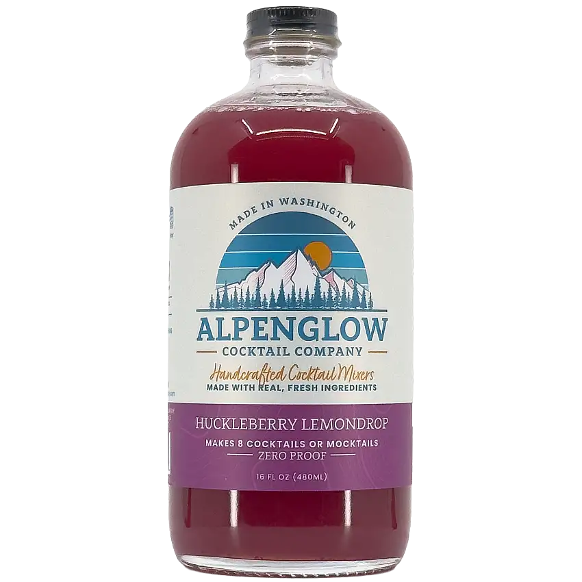 Alpenglow Cocktail Company Huckleberry Lemondrop Syrup, Washington