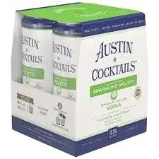 Austin Sparkling Mojito Cocktail 4pk 355mL