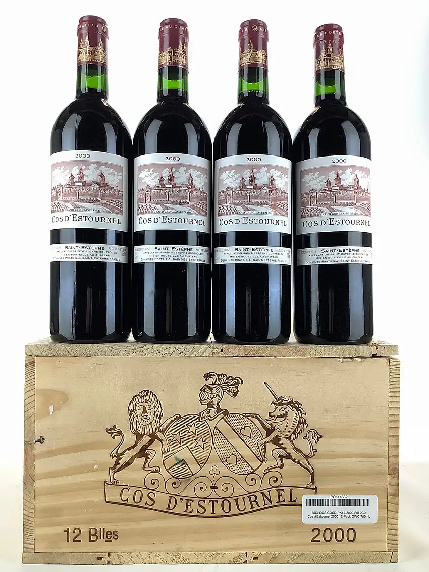 2000 Chateau Cos d'Estournel, Saint-Estephe, Case of 12 btls