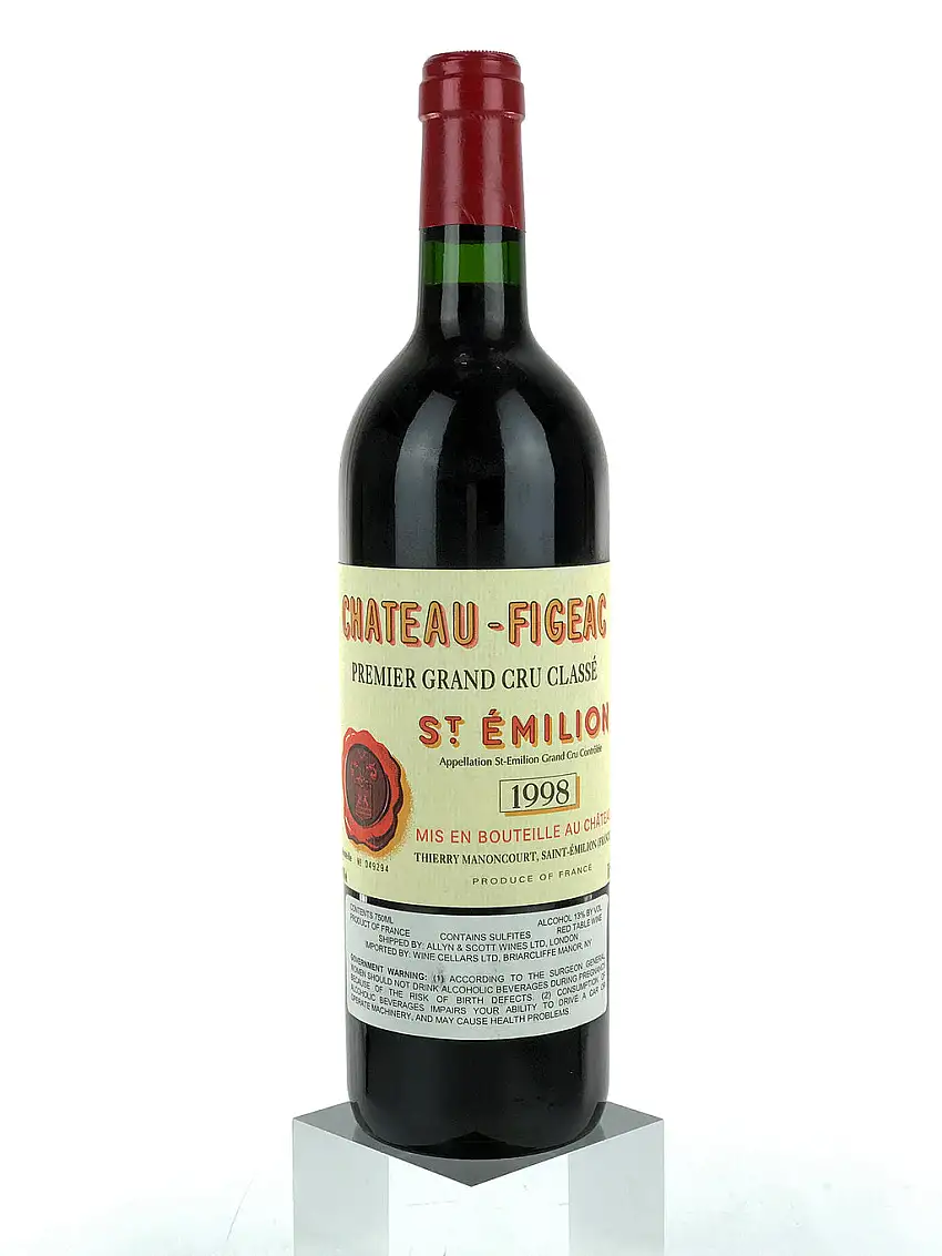 1998 Chateau Figeac, Saint-Emilion Grand Cru, Bottle (750ml)