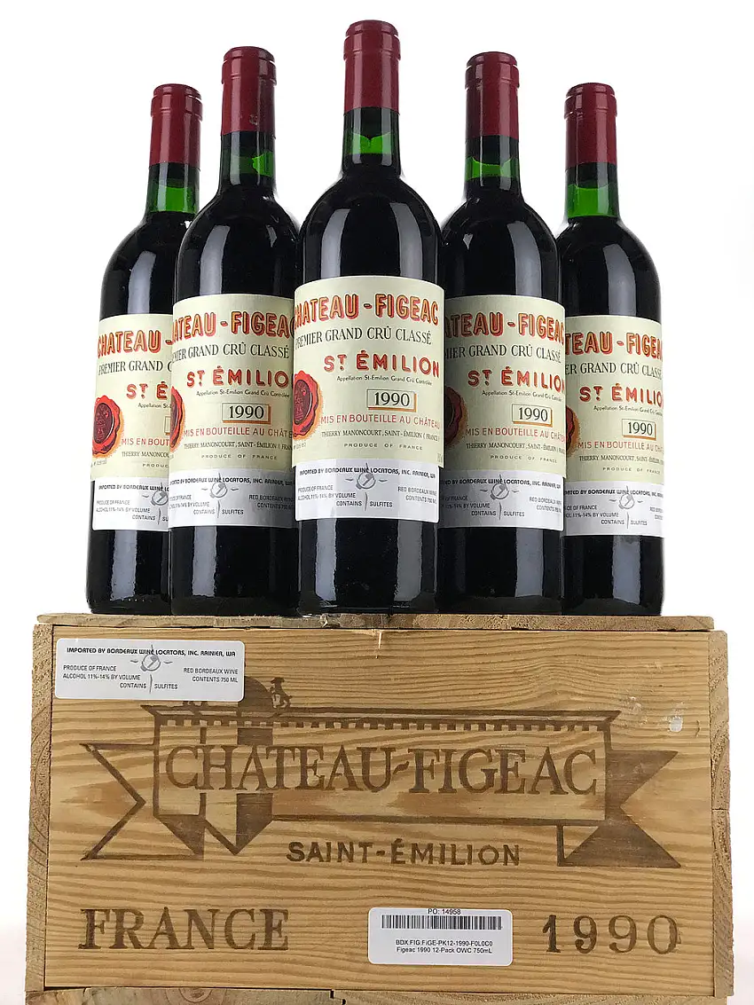 1990 Chateau Figeac, Saint-Emilion Grand Cru, Case of 12 btls
