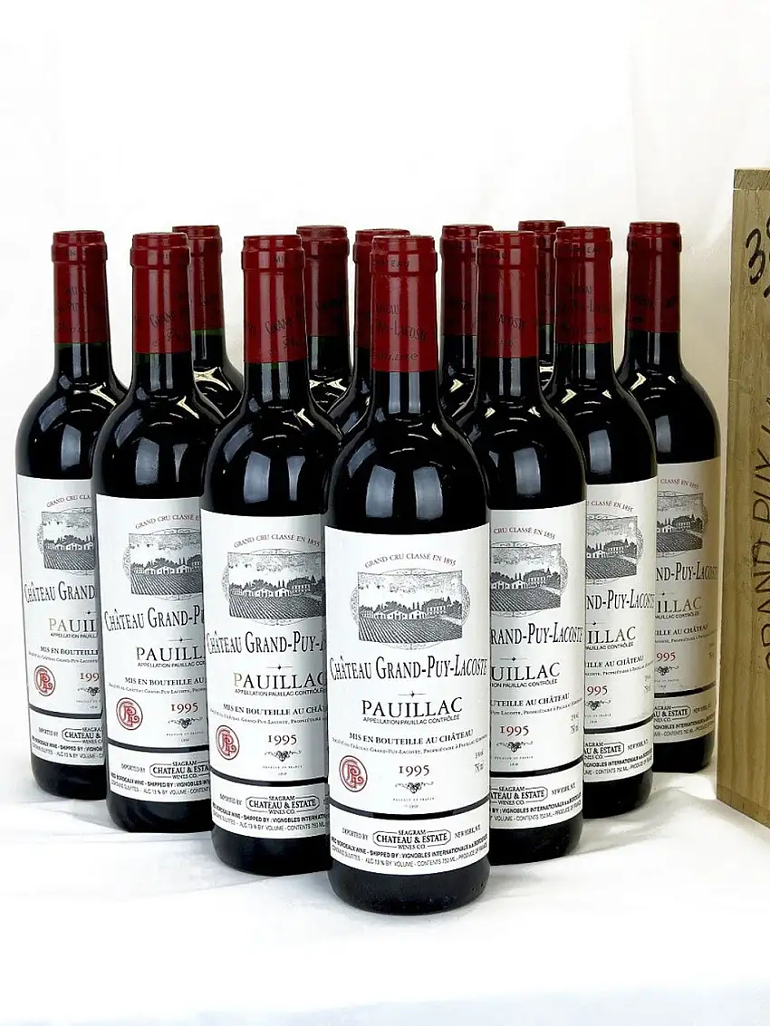 1995 Chateau Grand-Puy-Lacoste, Pauillac, Case of 12 btls