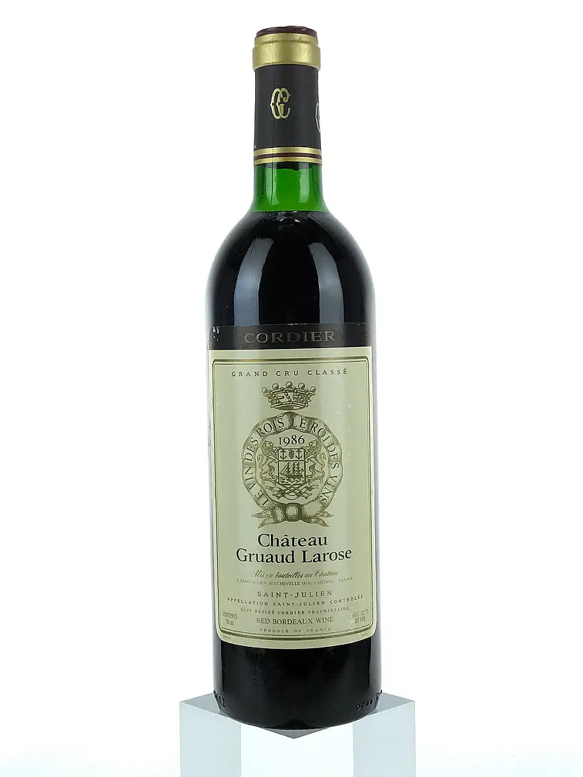 1986 Chateau Gruaud-Larose, Saint-Julien, Bottle (750ml) [top shoulder]