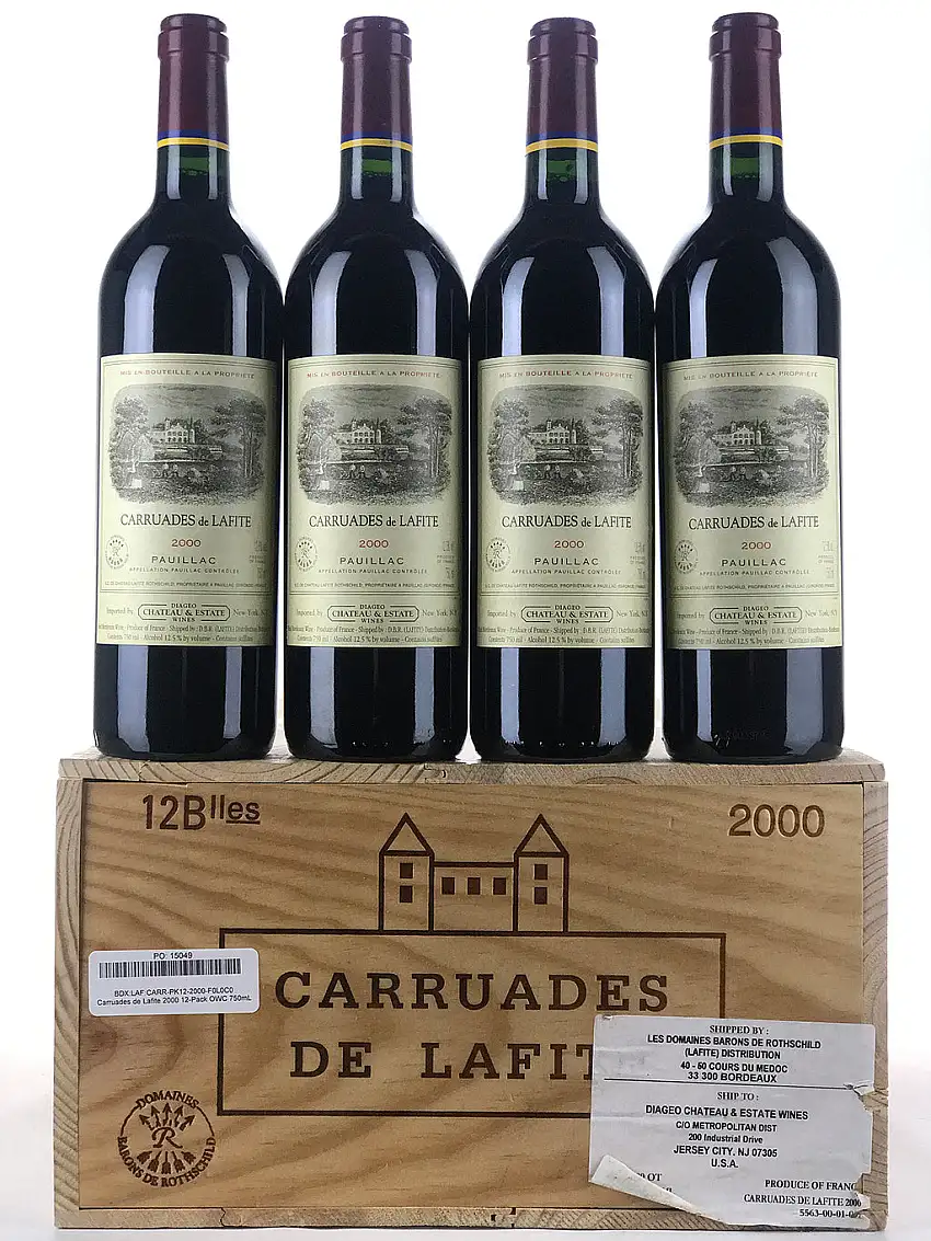 2000 Carruades de Lafite, Pauillac, Case of 12 btls