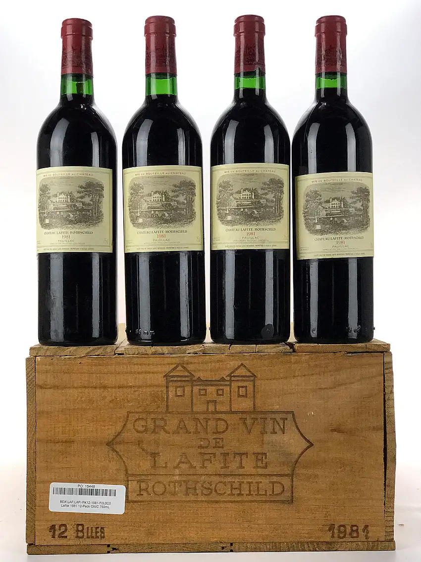 1981 Chateau Lafite Rothschild, Pauillac, Case of 12 btls