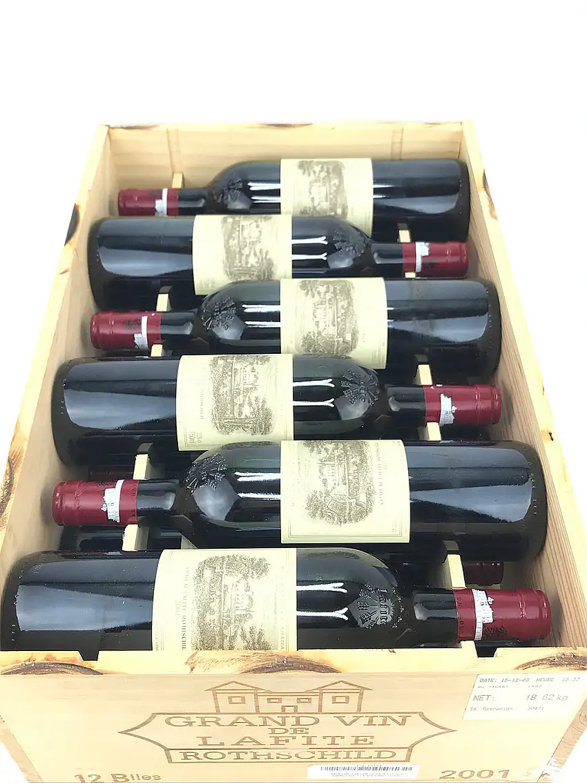 2001 Chateau Lafite Rothschild, Pauillac, Case of 12 btls