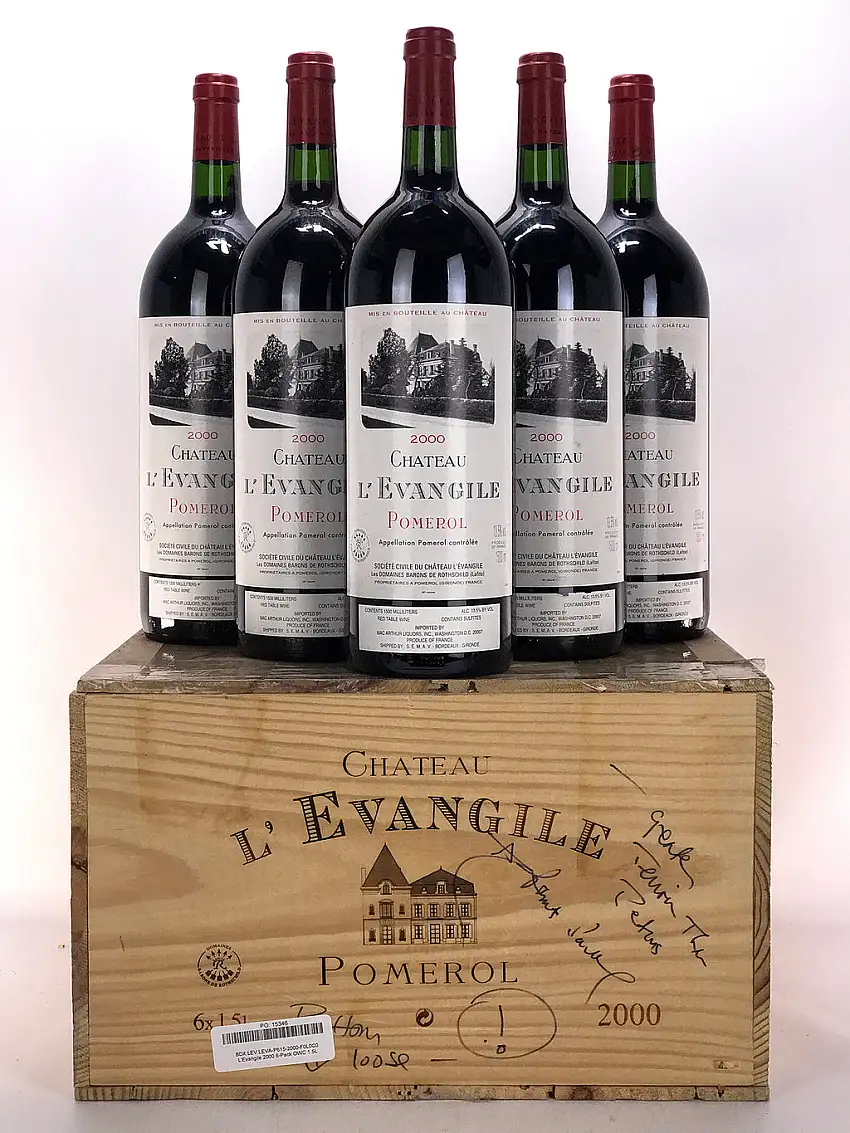 2000 Chateau L'Evangile, Pomerol, Case of 6 Magnum