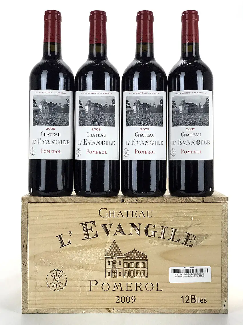 2009 Chateau L'Evangile, Pomerol, Case of 12 btls