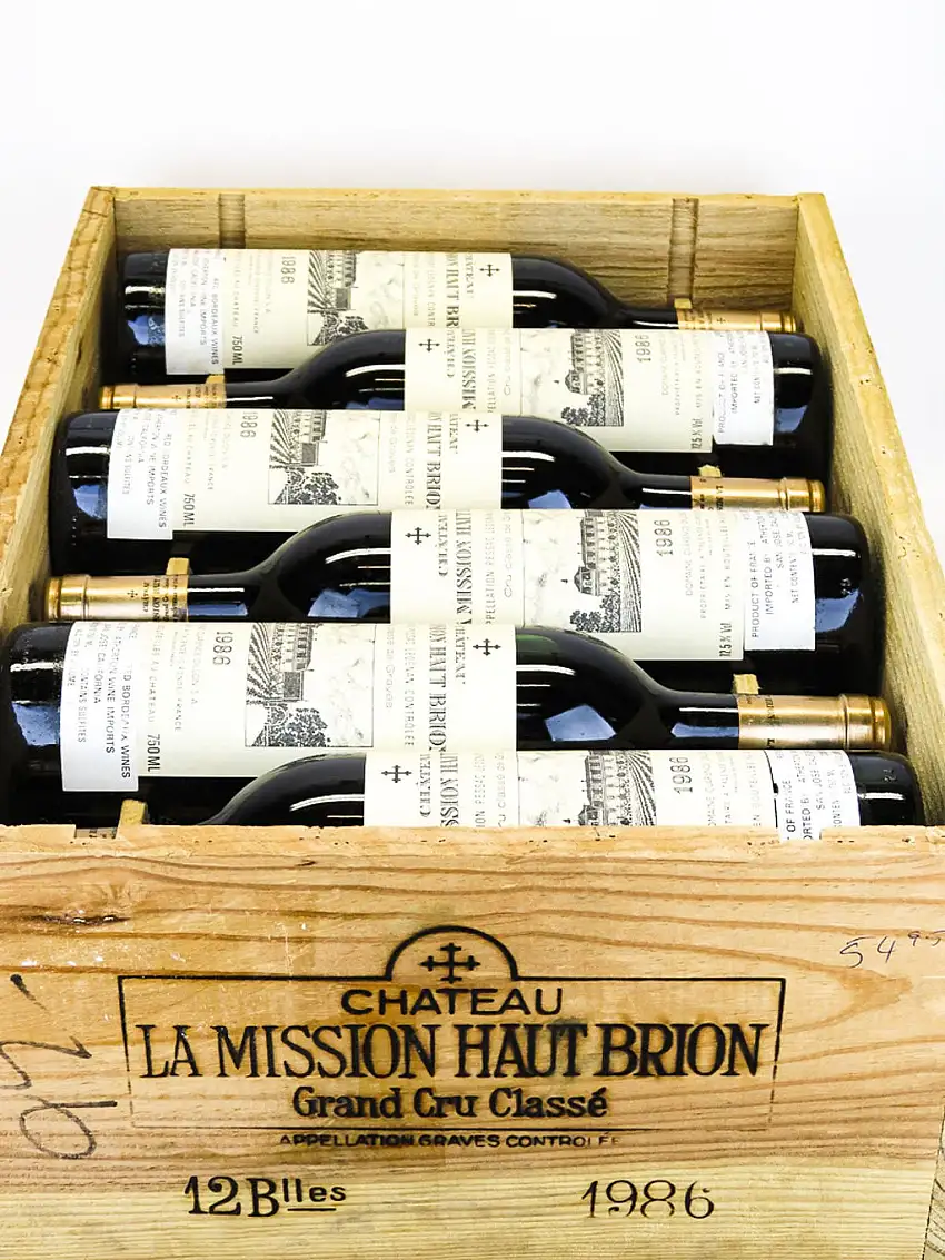 1986 Chateau La Mission Haut-Brion, Pessac-Leognan, Case of 12 btls