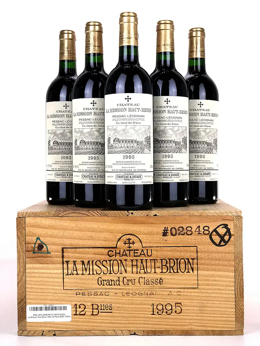 1995 Chateau La Mission Haut-Brion, Pessac-Leognan, Case of 12 btls