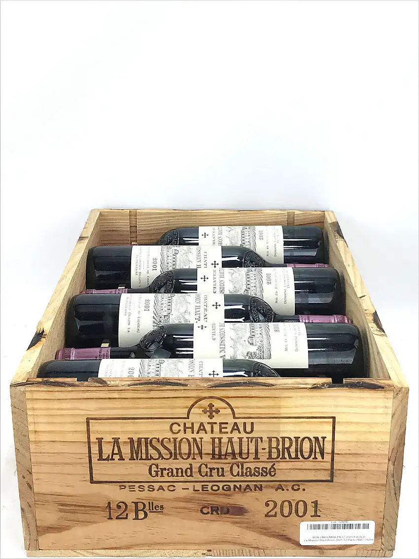 2001 Chateau La Mission Haut-Brion, Pessac-Leognan, Case of 12 btls