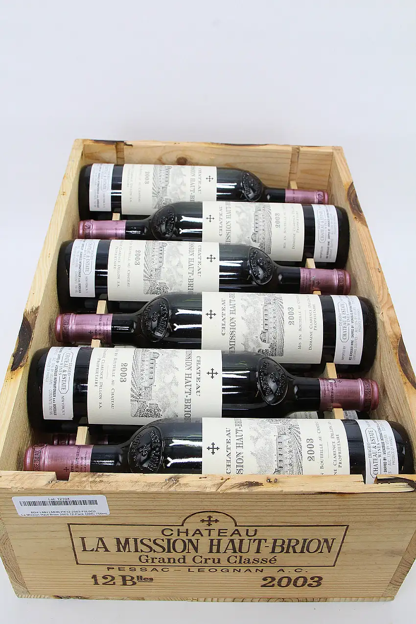 2003 Chateau La Mission Haut-Brion, Pessac-Leognan, Case of 12 btls